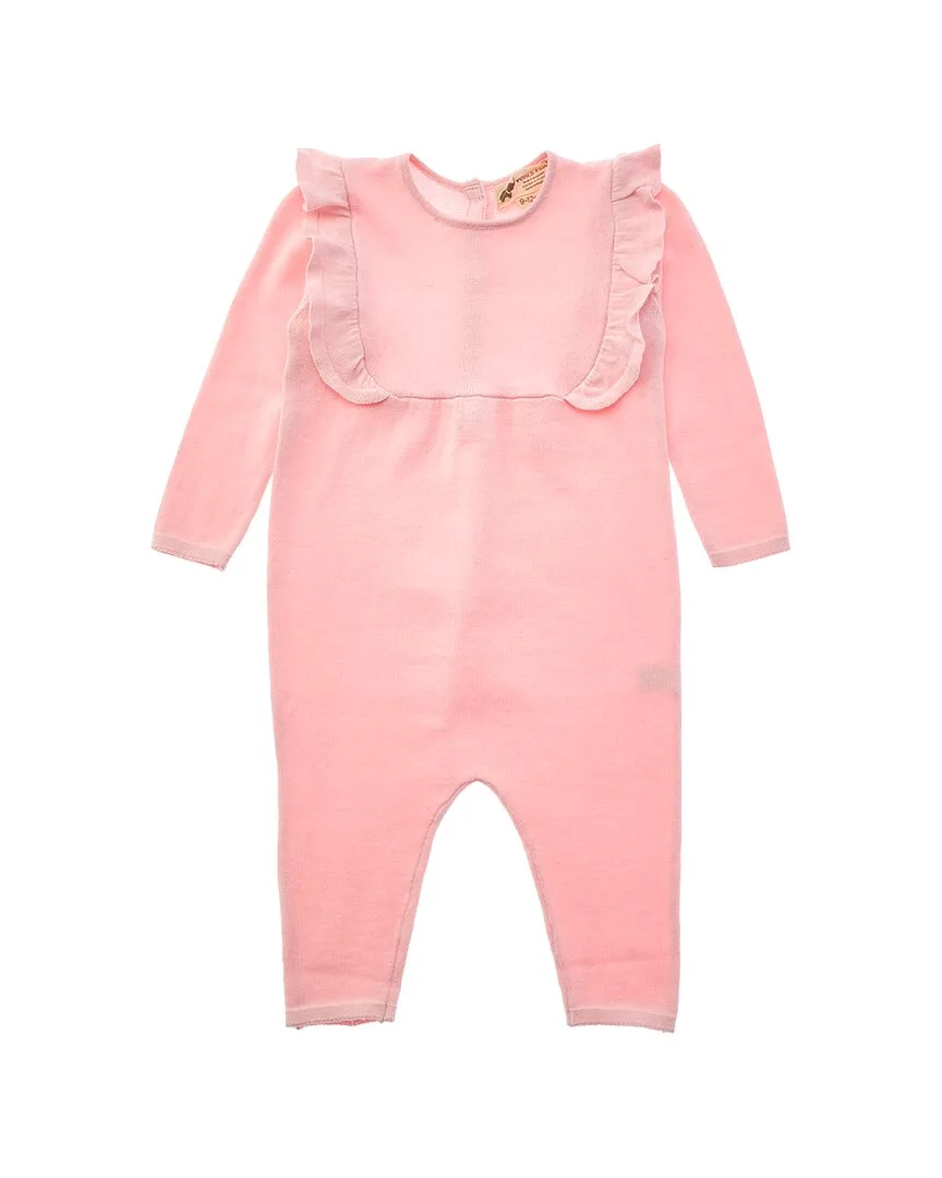 Double Ruffle Sweater Romper by Monica  Andy