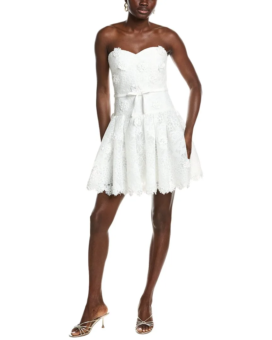 Bow Drop Waists Mini Dress by Badgley Mischka