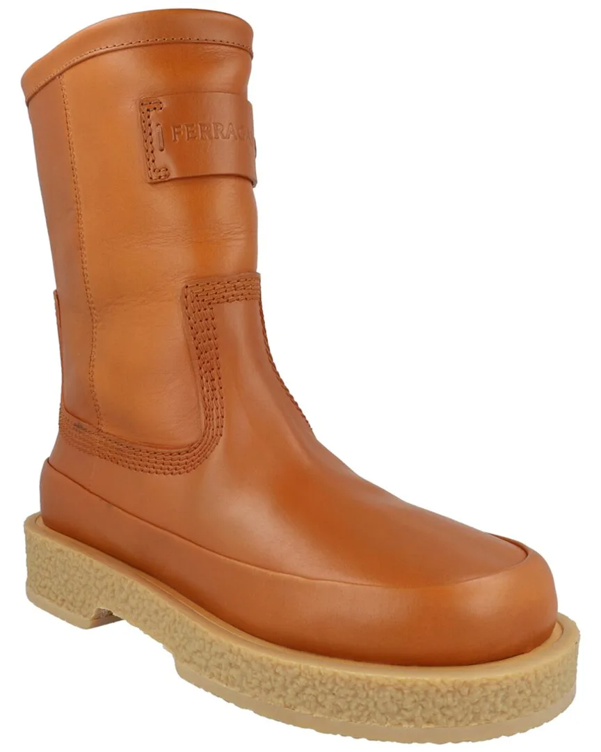Ferdi Leather Boot by Ferragamo