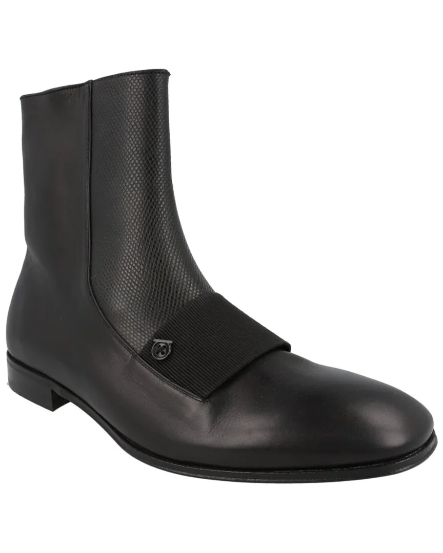 Geminiano Leather Boot by Ferragamo