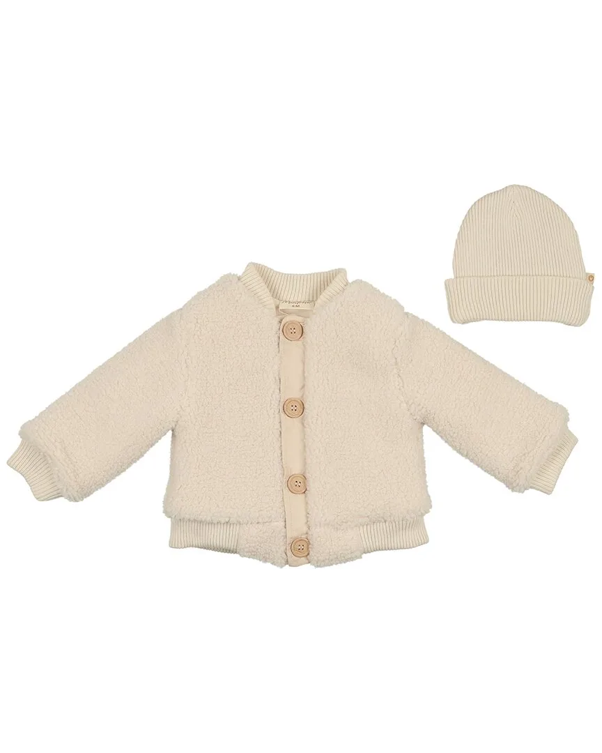 Sharp Sherpa Jacket & Hat Set by Mon Tresor
