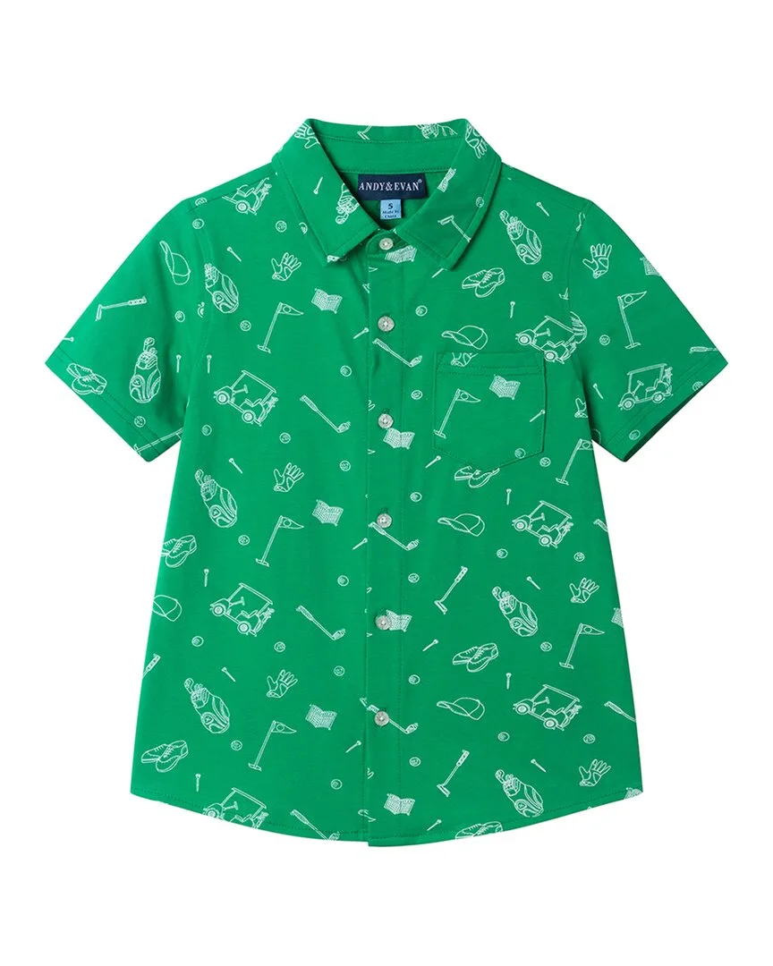 Printed Knit Shirt by Andy & Evan