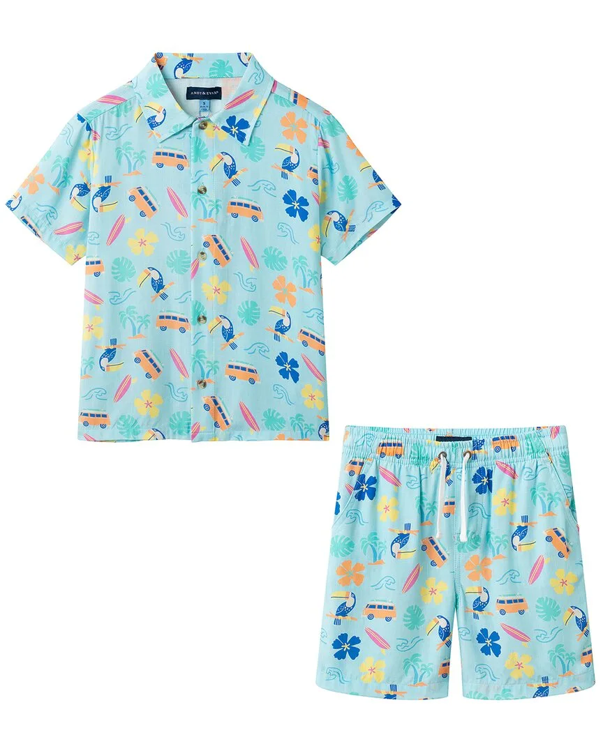 2Pc Matching Top & Pant Set by Andy & Evan