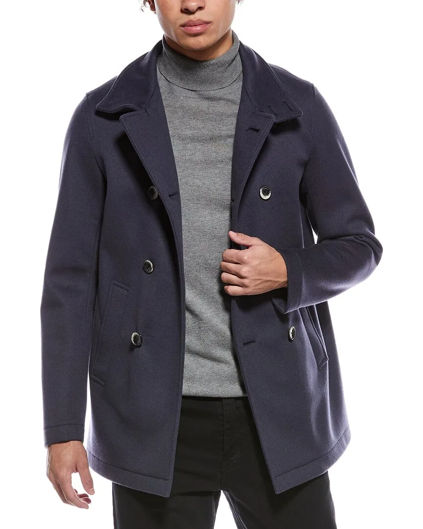 Wool & Cashmere-Blend Coat by Herno