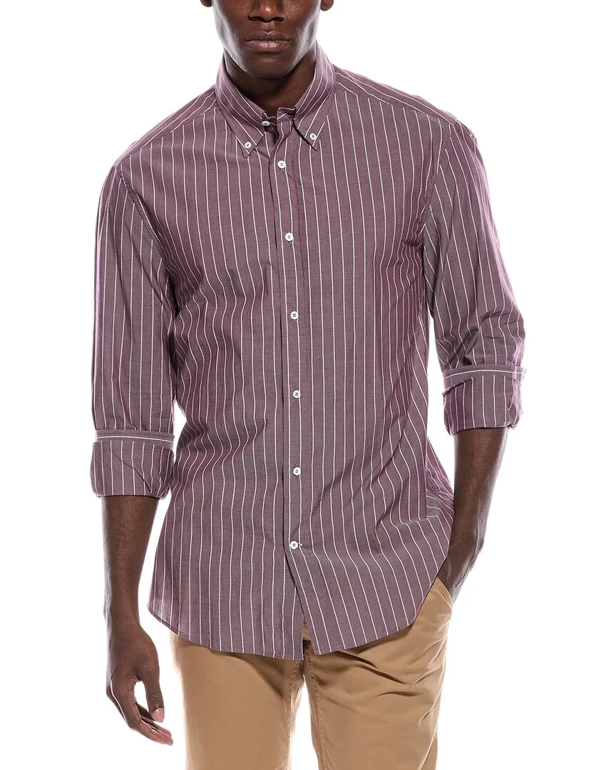 Slim Fit Shirt by Brunello Cucinelli