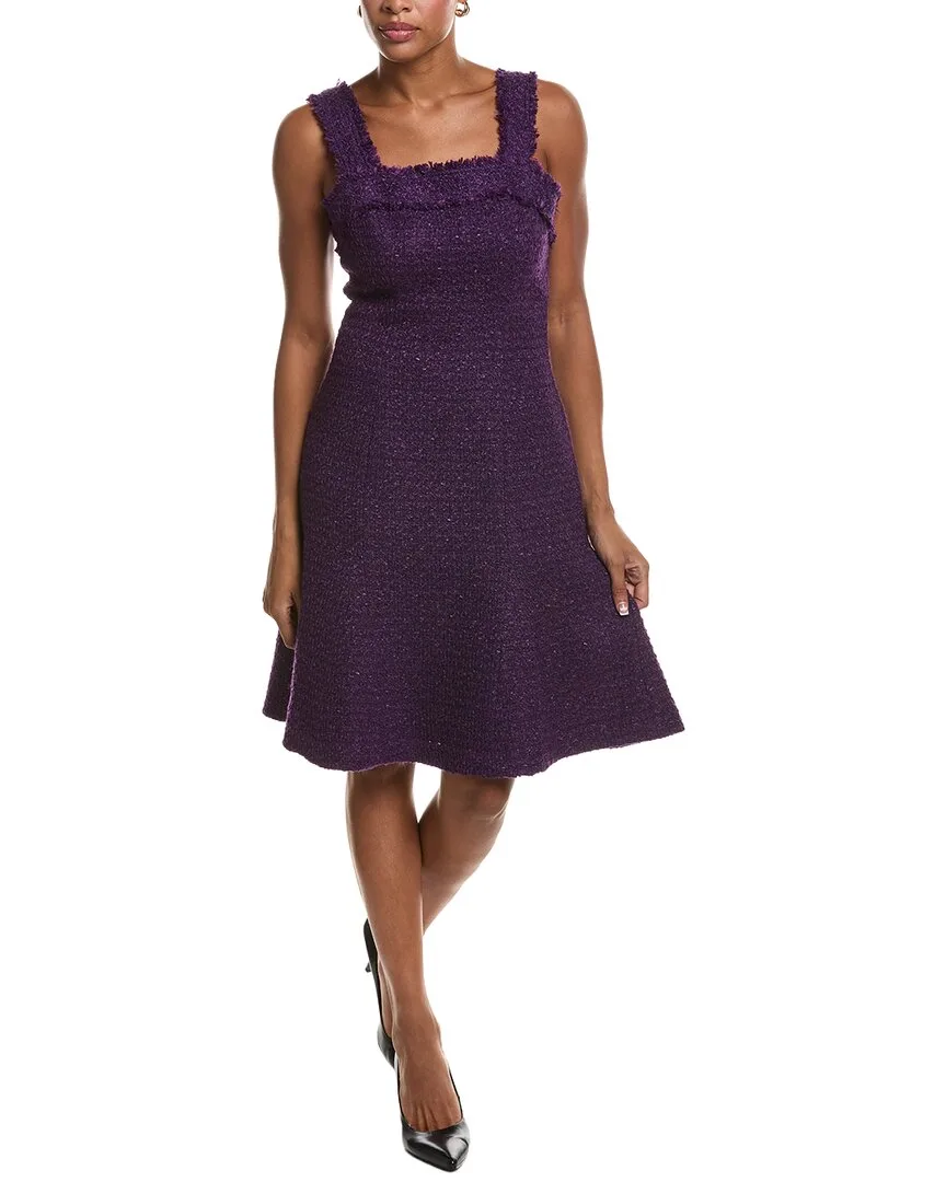 Wool-Blend Tweed Midi Dress by St. John