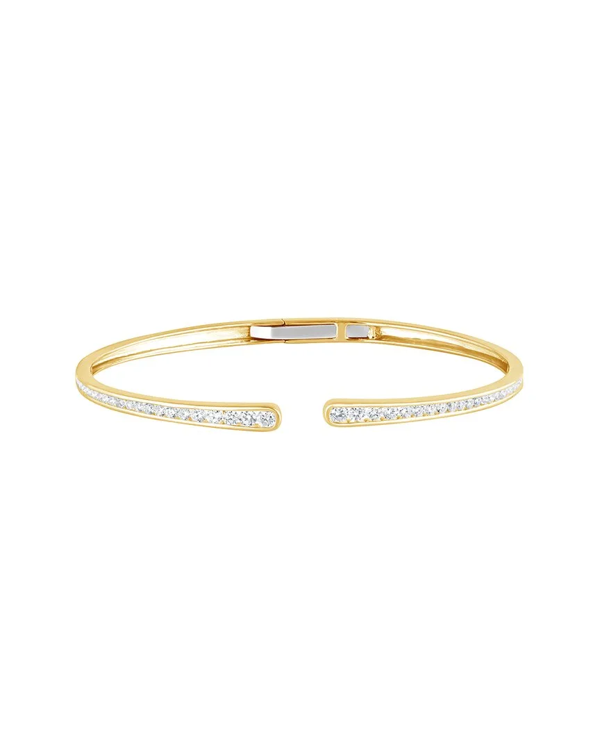 Plated Silver 1.00 ct. tw. Lab-Grown Diamond Bangle