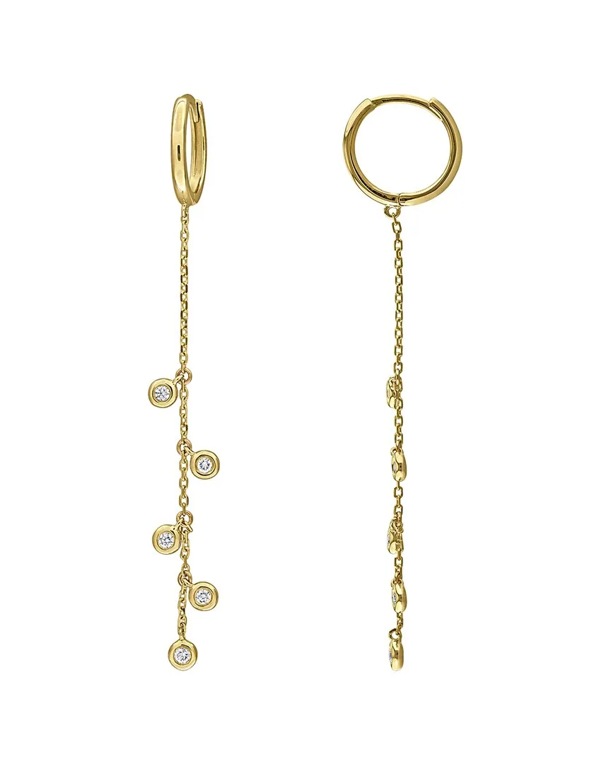 14K 0.27 ct. tw. Lab-Grown Diamond Drop Clip-On Earrings
