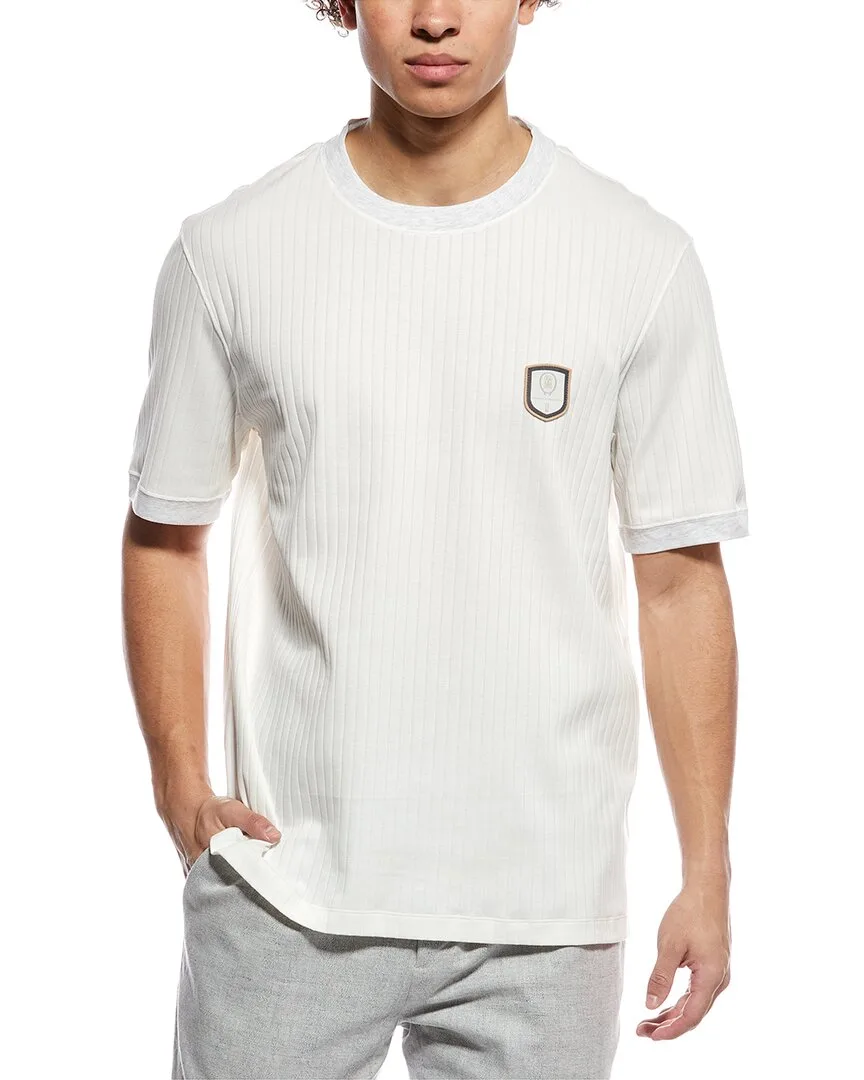 Ribbed T-Shirt by Brunello Cucinelli