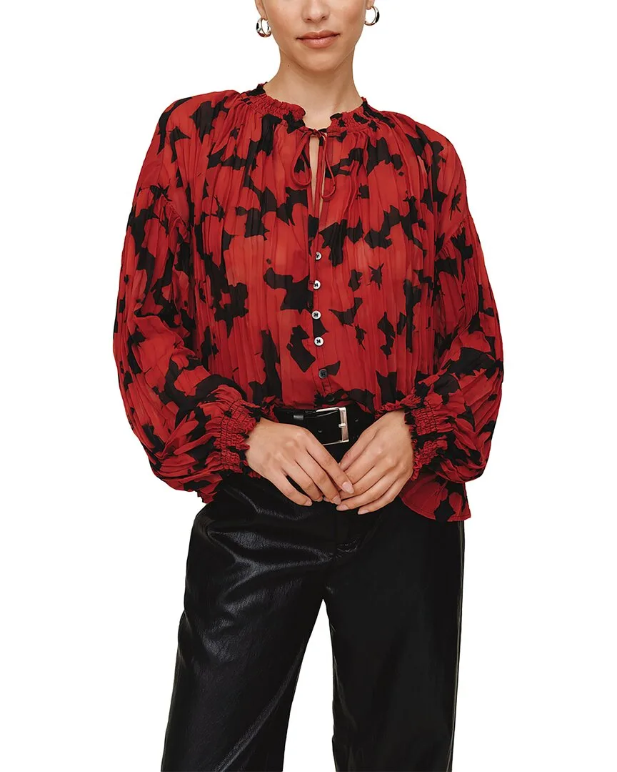 Pleated Smocked Button Down by Bella Dahl