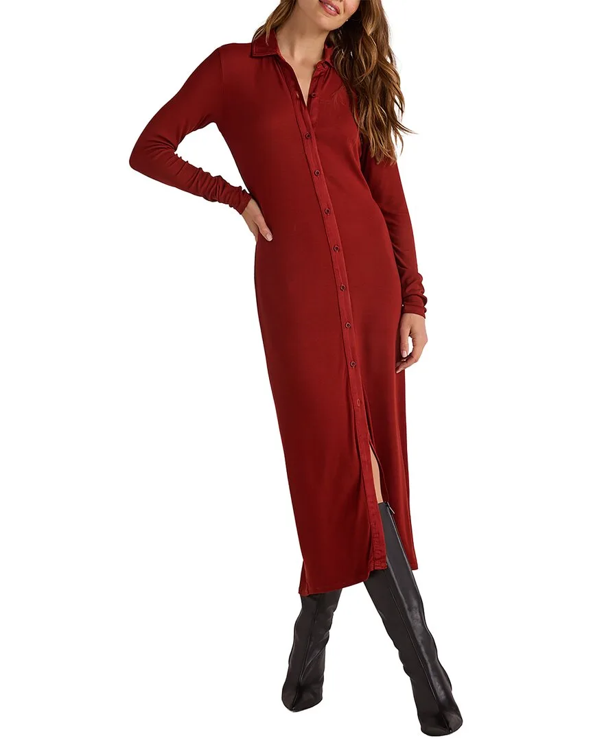 Rib Button Down Shirt Dress by Bella Dahl