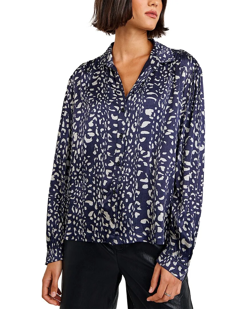 Shirred Shoulder Button Down by Bella Dahl