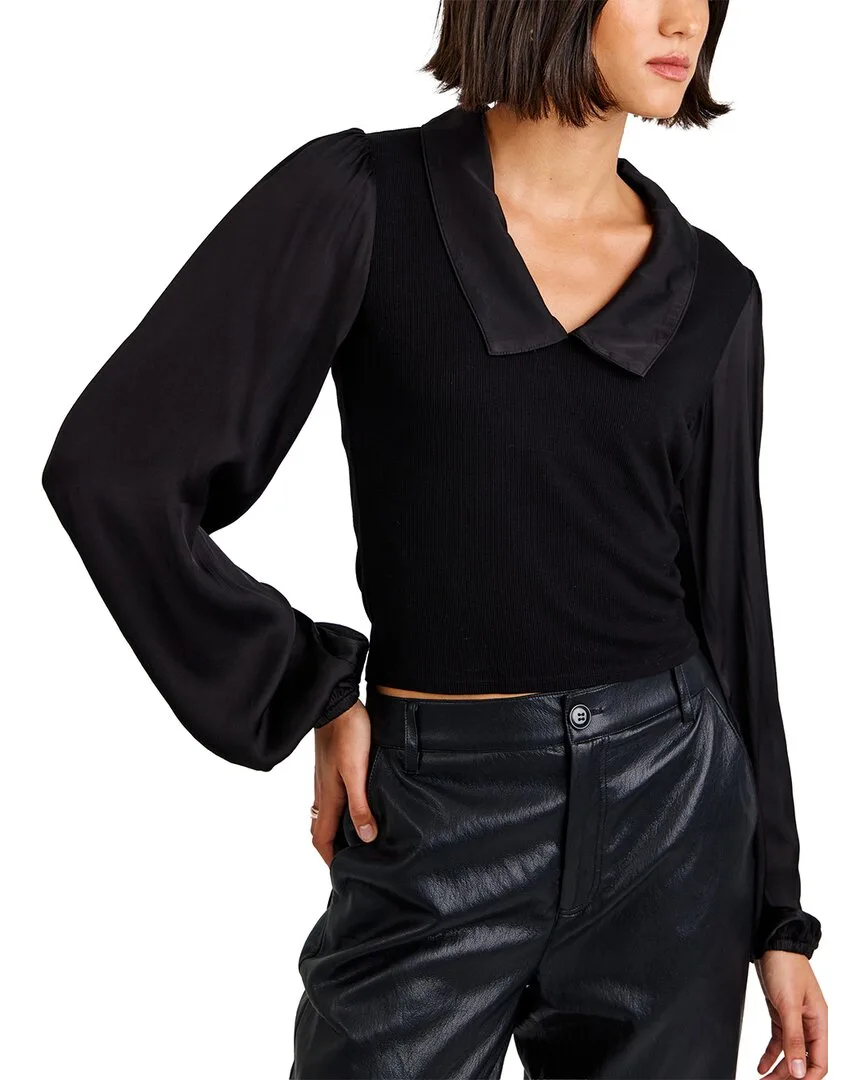 Collared V-Neck Top by Bella Dahl