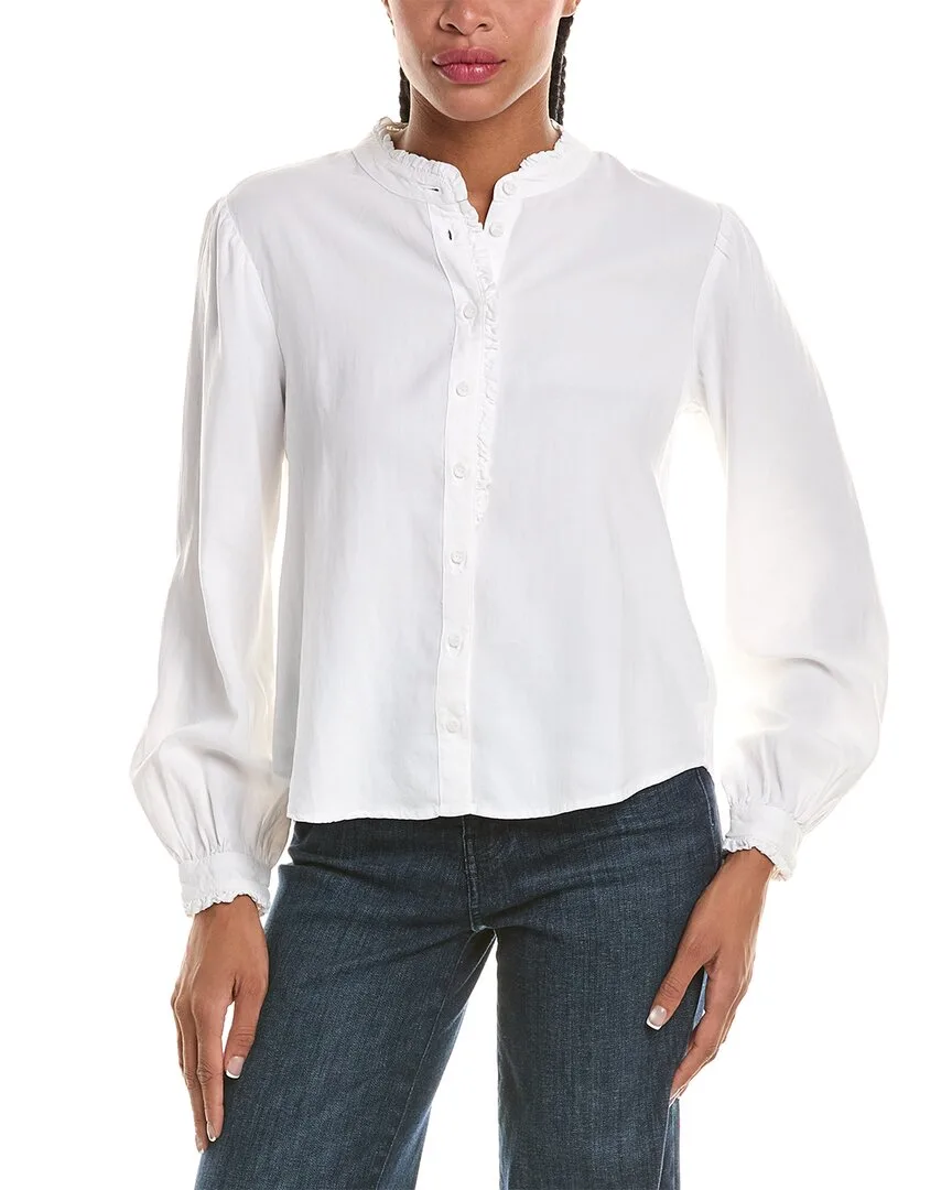 Ruffle Placket Blouse by Bella Dahl