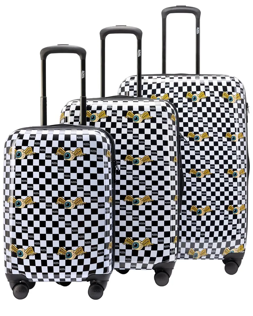 Vision Board 3Pc Expandable Hardside Spinner Luggage Set by Von Dutch