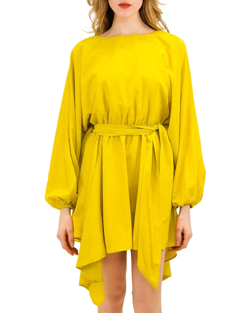 Naila Silk Mini Dress by Azeeza