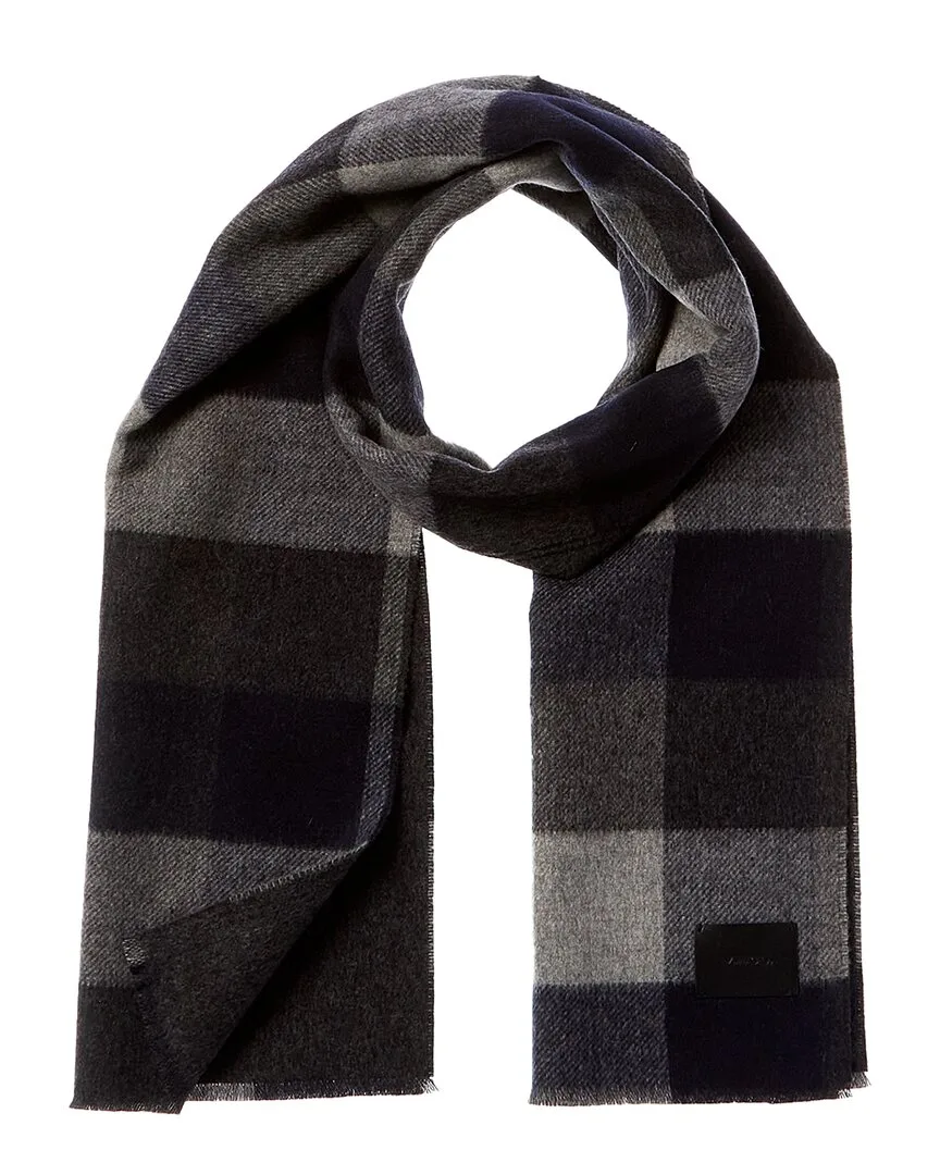 Stafford Plaid Wool & Cashmere-Blend Scarf by Vince