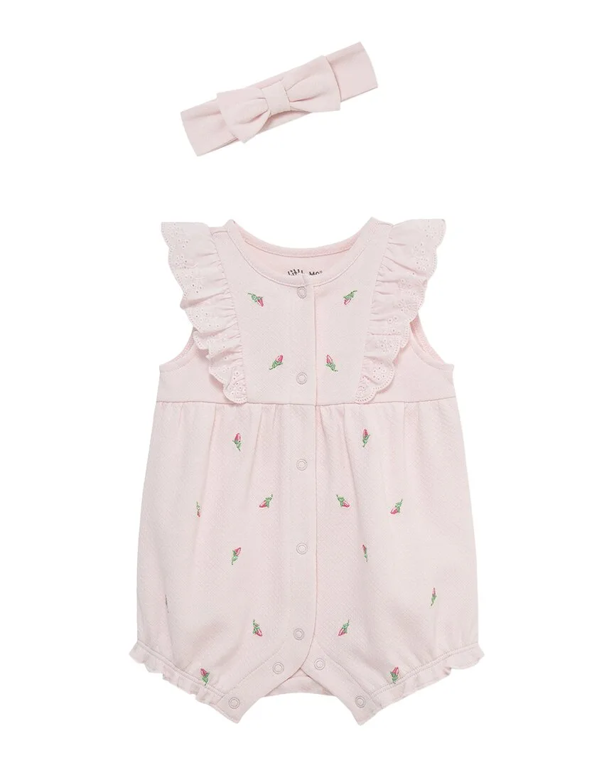 Rosebud Romper Hband by Little Me