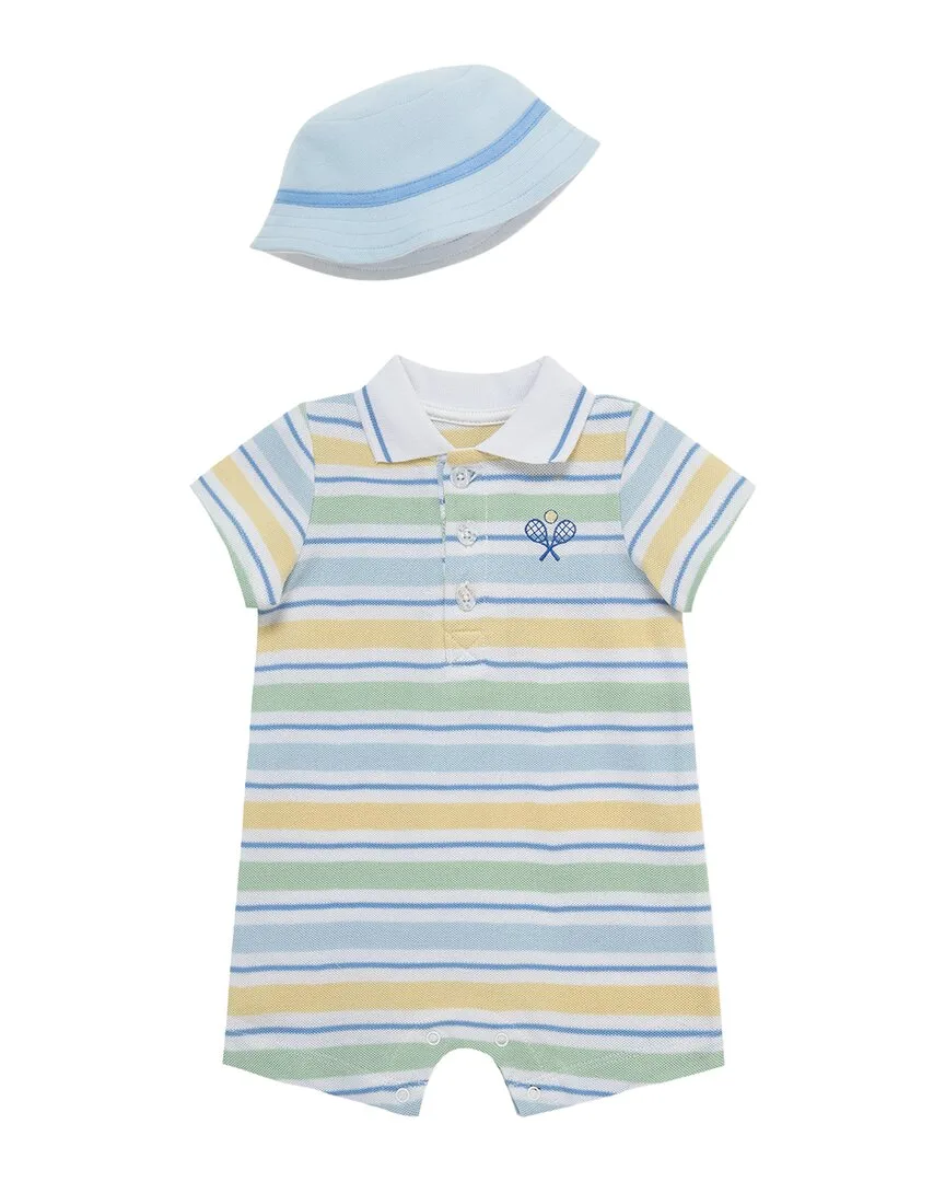 Wide Striped Romper Hat by Little Me