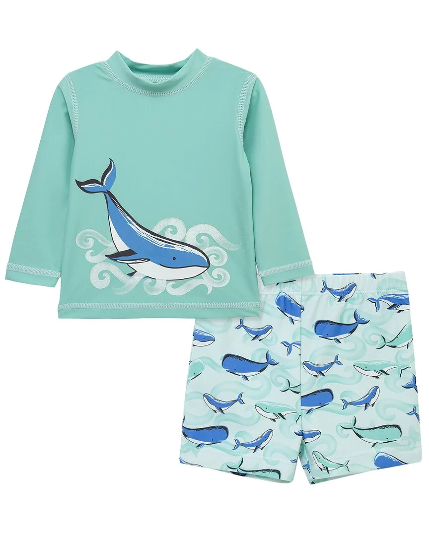 Whale Rashguard Set by Little Me
