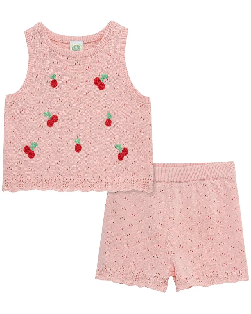 Cherry Pointelle Set by Little Me