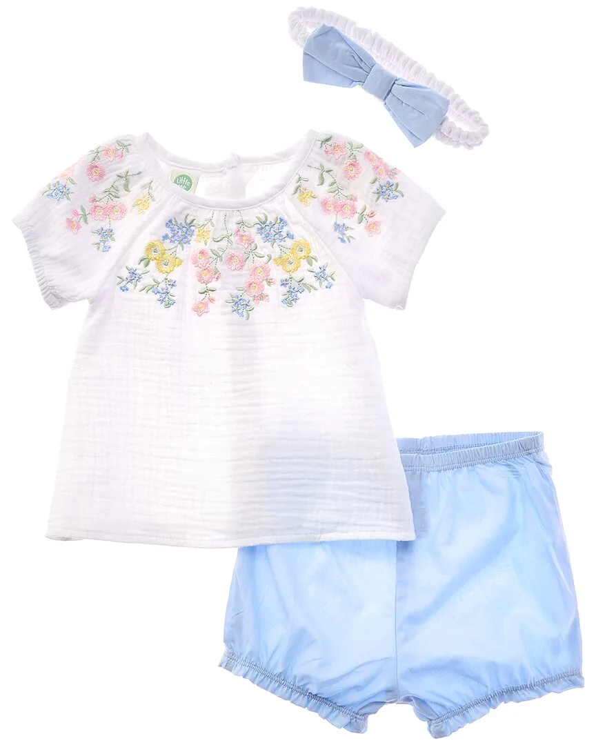 Floral Trail Sunsuit Headband by Little Me