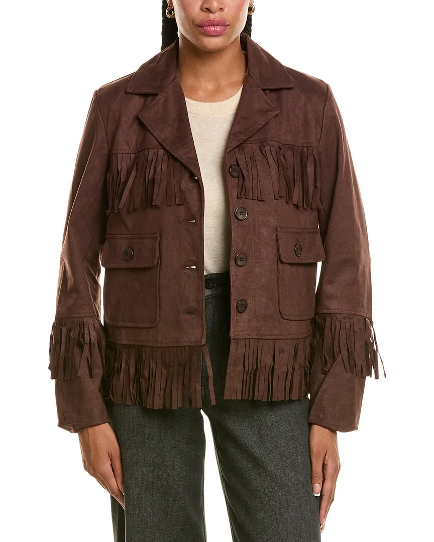 Stella + Lorenzo Short Fringe Jacket by Stella  Lorenzo