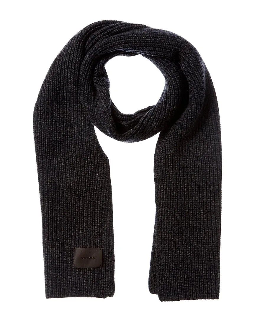 Shaker Stitch Wool & Cashmere-Blend Scarf by Vince