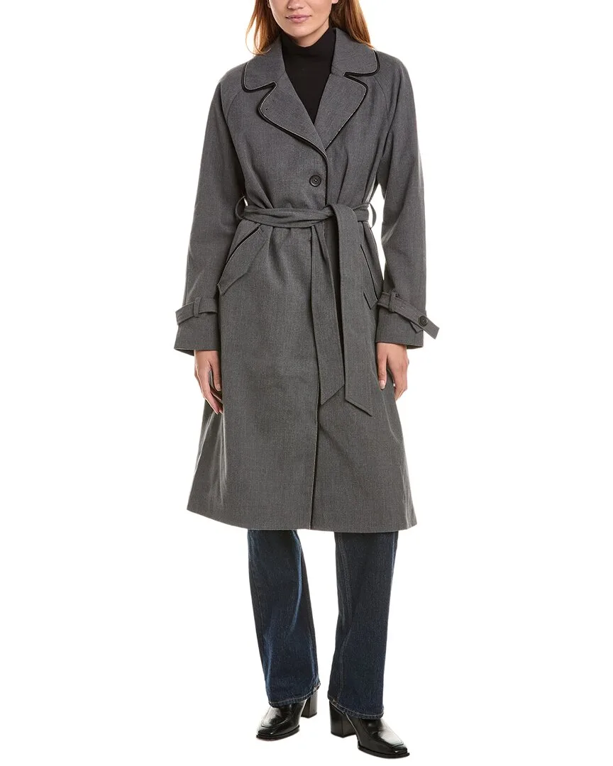 Gabardine Trench Coat by Via Spiga