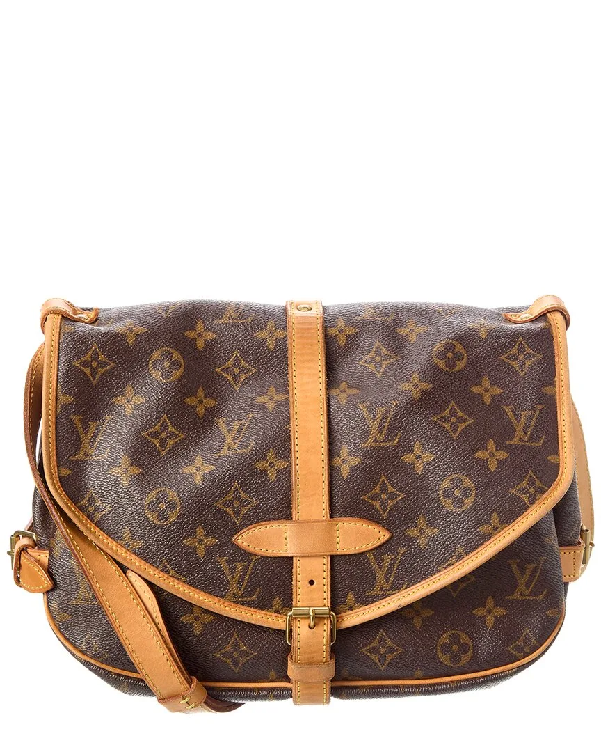 Brown Monogram Coated Canvas Saumur 30 (authentic Pre-Loved) by Louis Vuitton