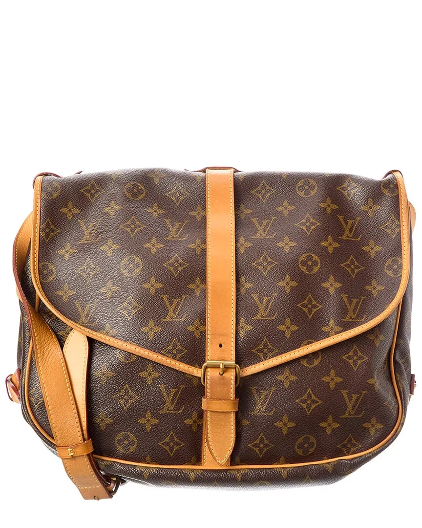 Monogram Coated Canvas Saumur 35 (authentic Pre-Loved) by Louis Vuitton