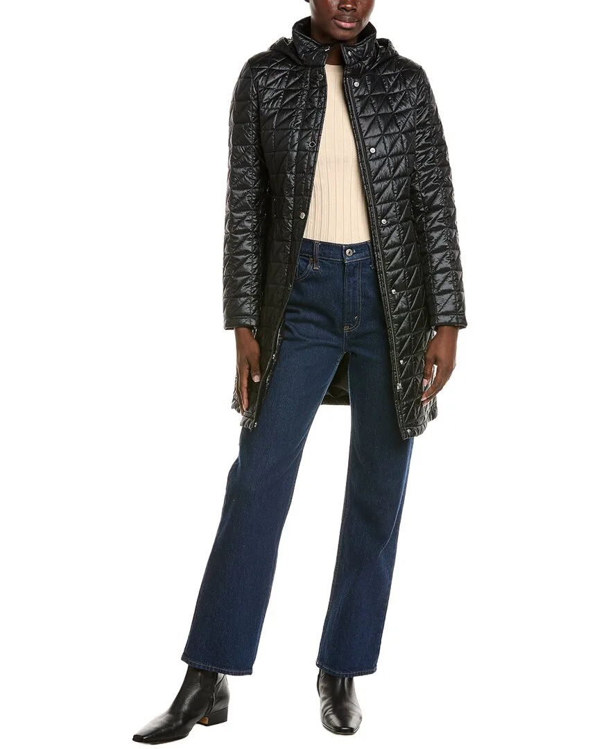 Box Quilt Walker Coat by Via Spiga