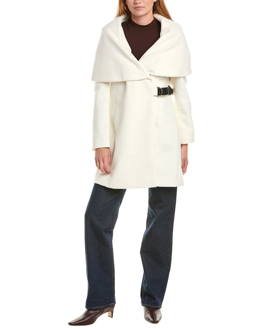 Hooded Wool-Blend Coat by Via Spiga