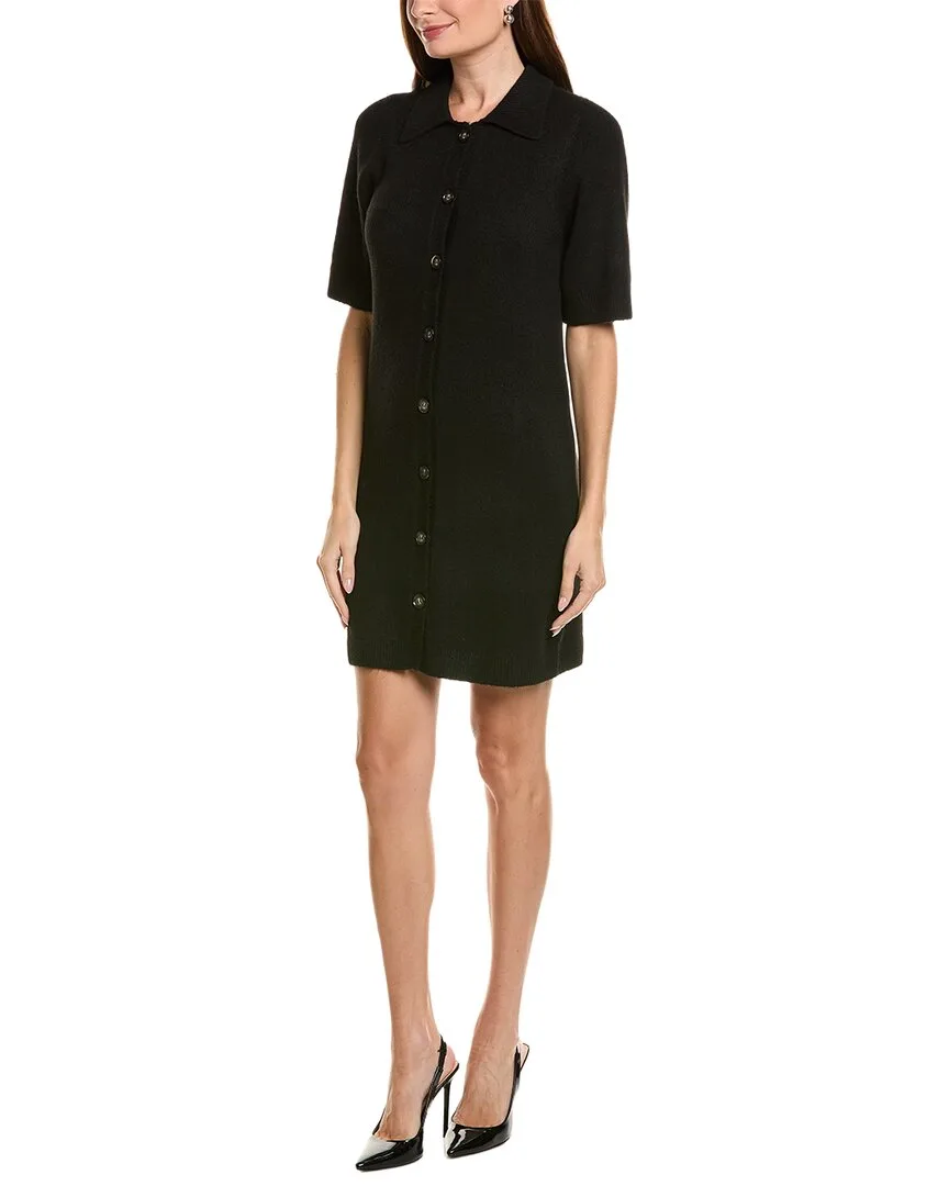Button Front Polo Sweater Dress by Ellen Tracy