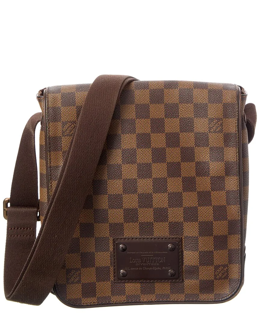 Brown Damier Ebene Brooklyn PM (authentic Pre-Loved) by Louis Vuitton