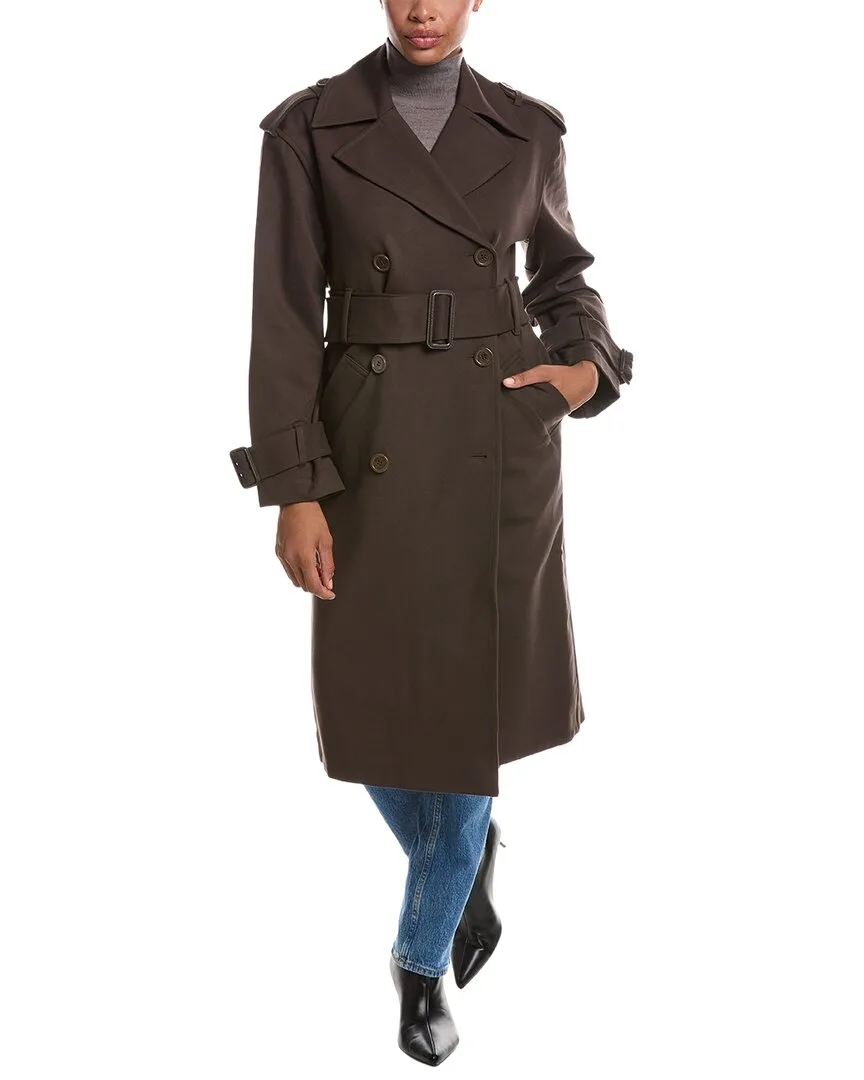 Double Knit Trench Coat by Susana Monaco
