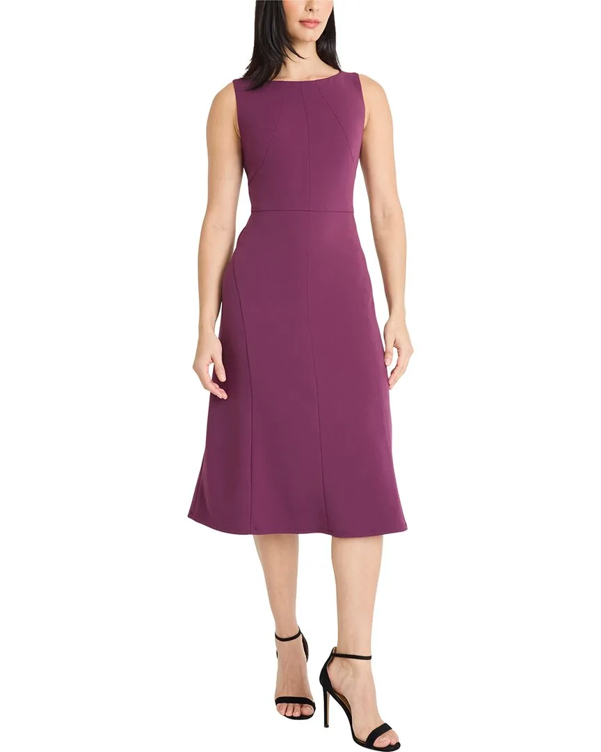 Sleeveless Scuba Crepe Dress by Maggy London