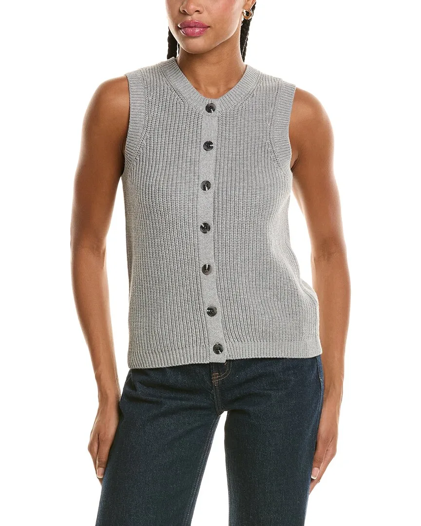 Crewneck Button Down Vest by 525 America