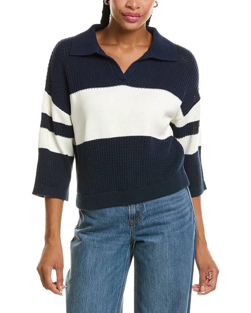 Johnny Collar Mesh Rugby Sweater by 525 America