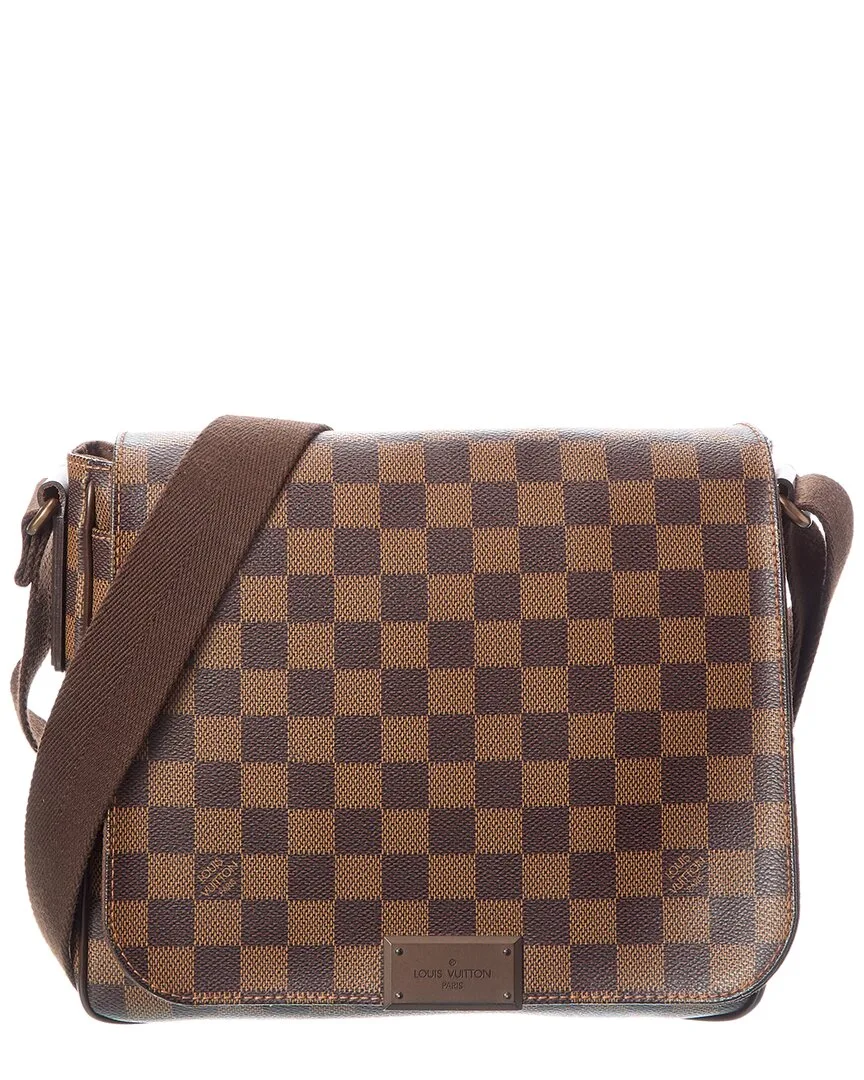 Brown Damier Ebene Canvas District PM (authentic Pre-Loved) by Louis Vuitton