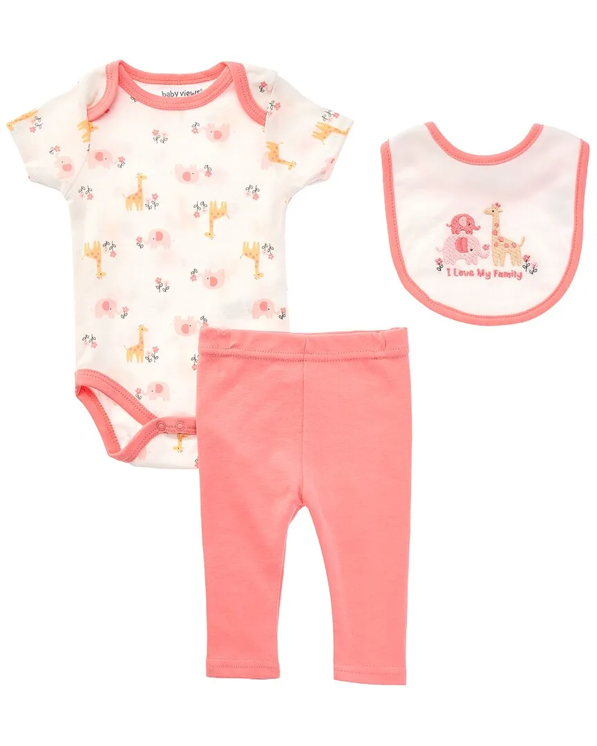 3Pc Bodysuit, Pant & Bib Set by Baby Views