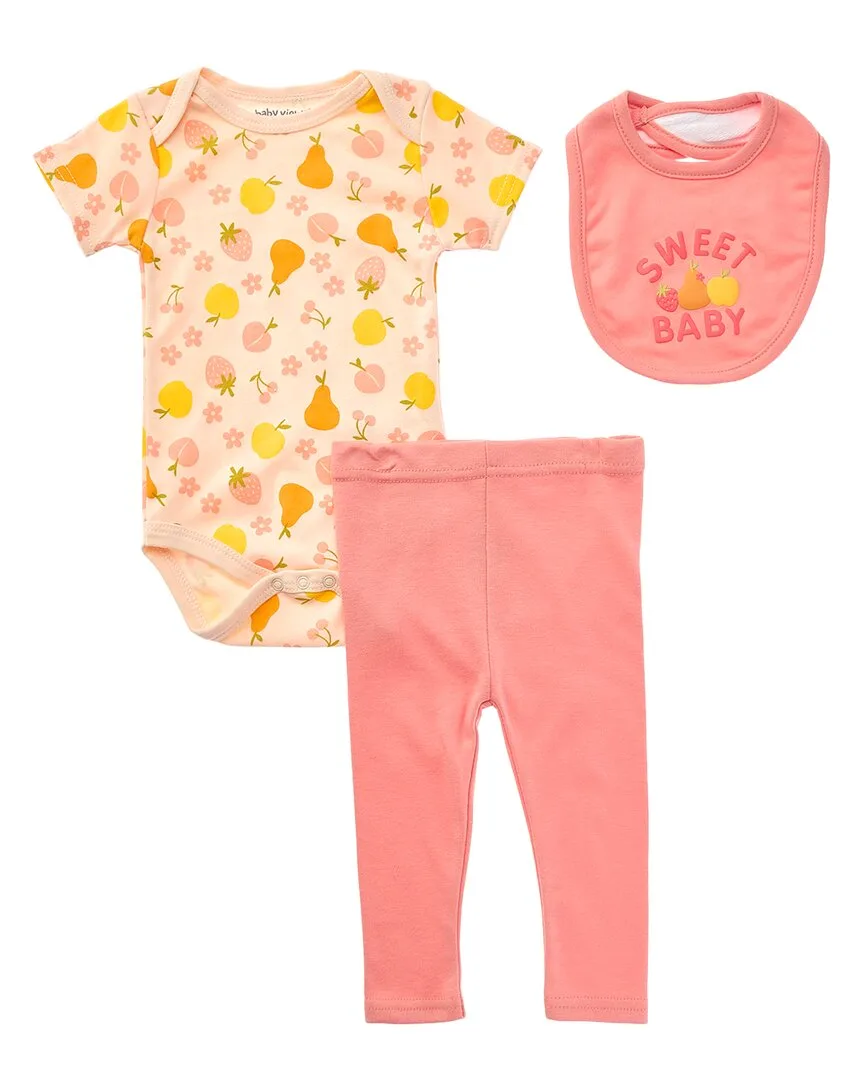 3Pc Bodysuit, Pant & Bib Set by Baby Views