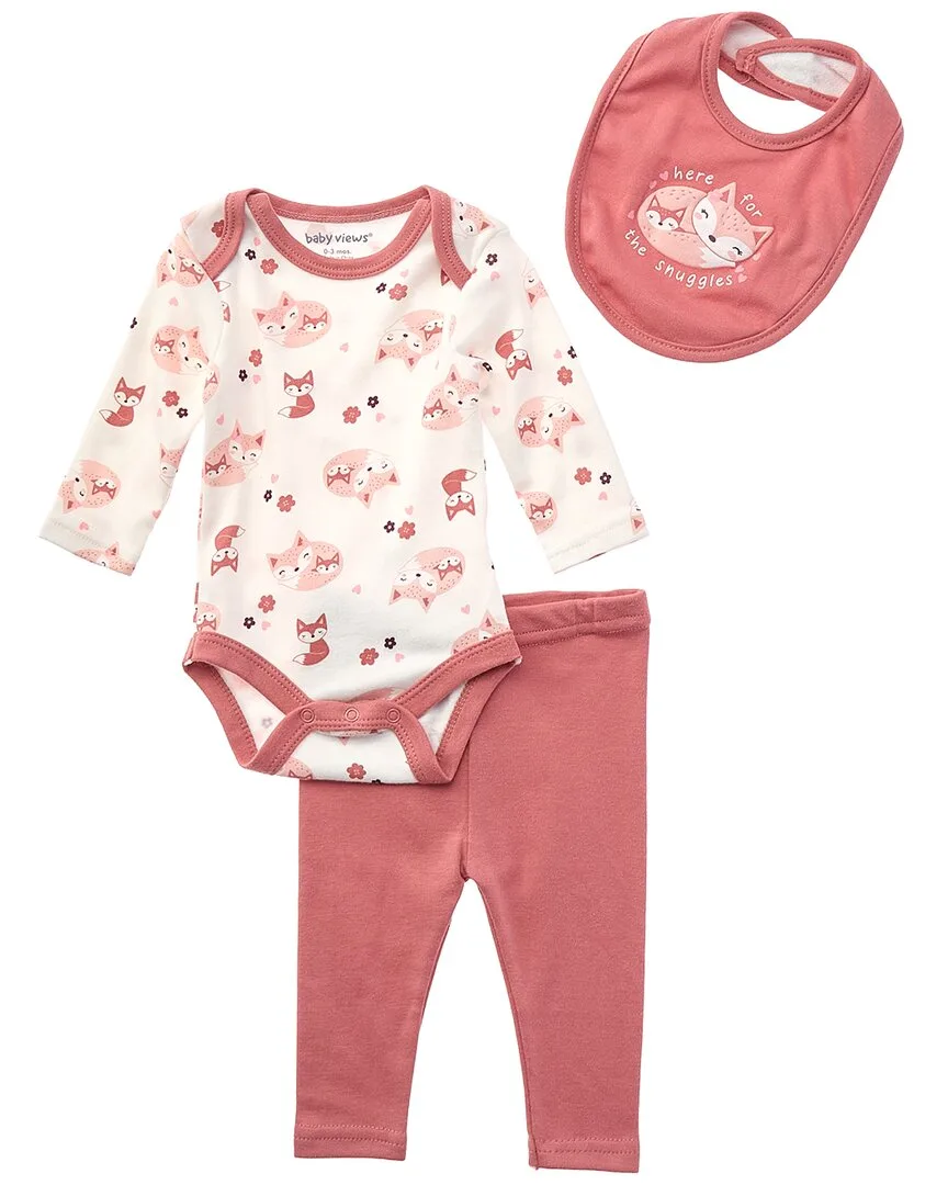 3Pc Bodysuit, Pant & Bib Set by Baby Views
