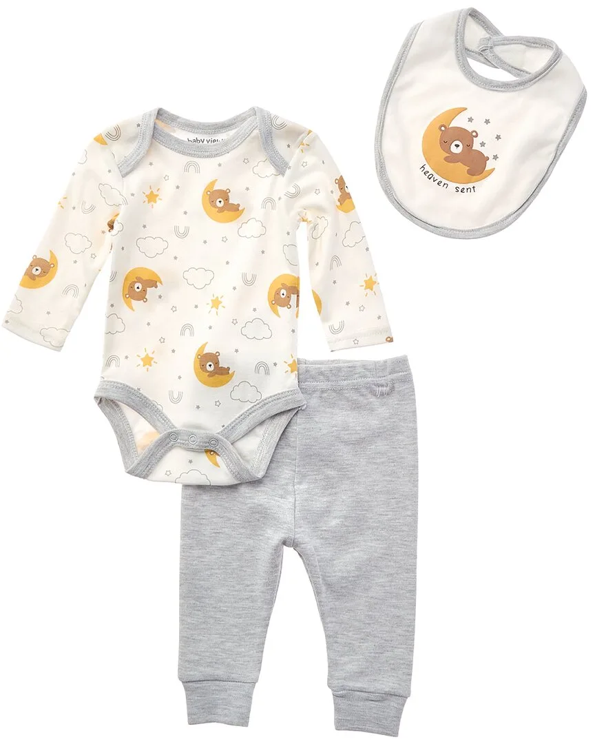 3Pc Bodysuit, Pant & Bib Set by Baby Views