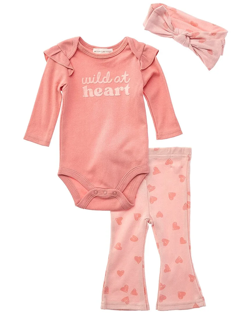 3Pc Bodysuit, Pant & Headband Set by Willow  Whimsy