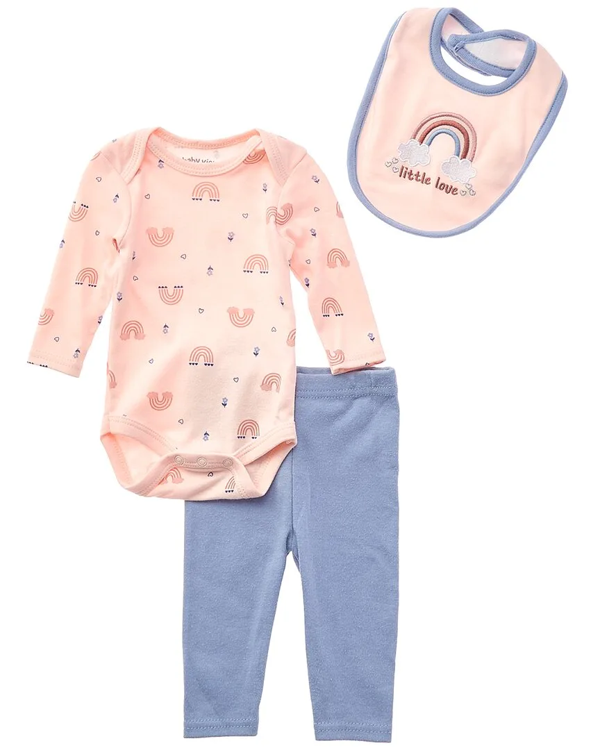 3Pc Bodysuit, Pant & Bib Set by Baby Views
