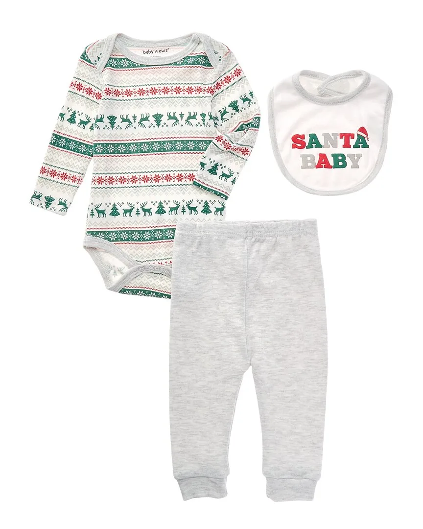 3Pc Bodysuit, Pant & Bib Set by Baby Views