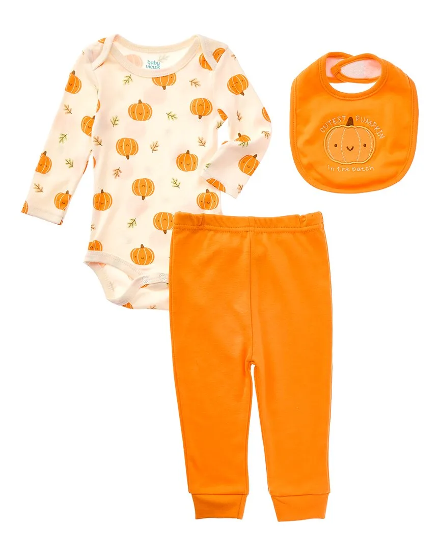 3Pc Bodysuit, Pant & Bib Set by Baby Views