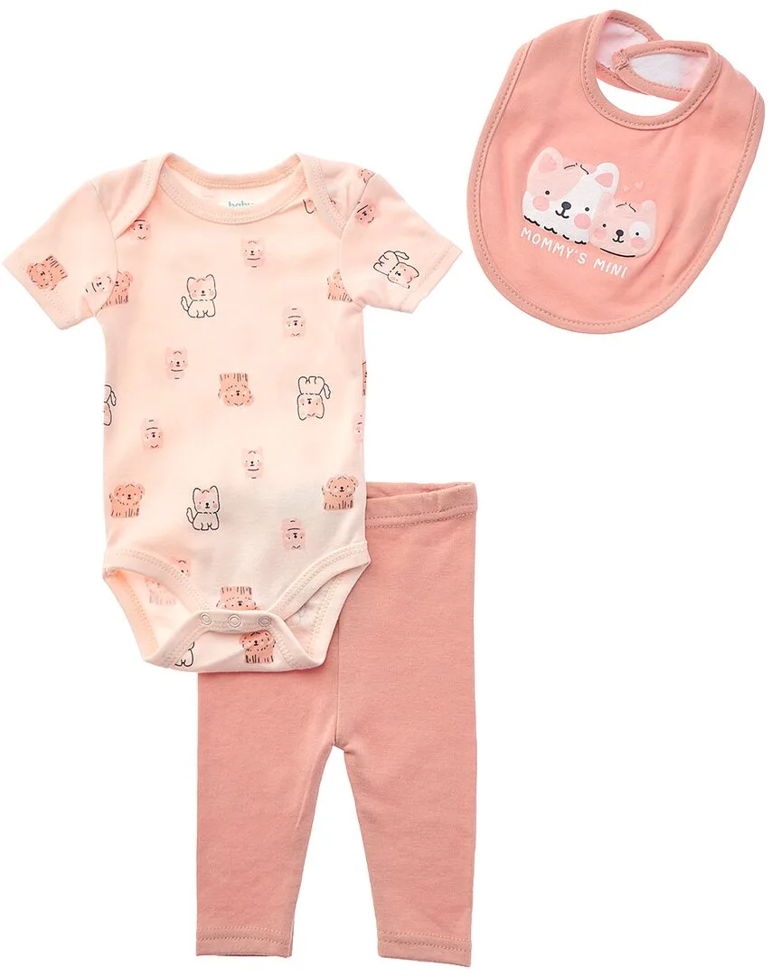 3Pc Bodysuit, Pant & Bib Set by Baby Views