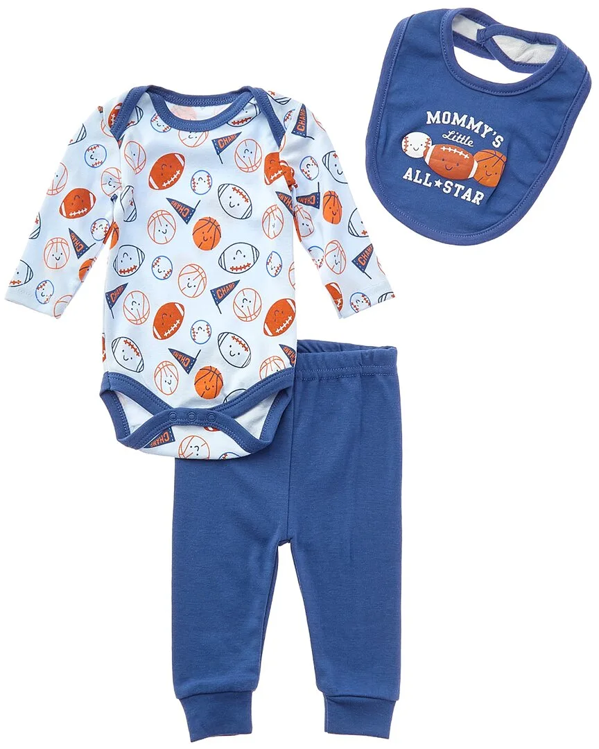 3Pc Bodysuit, Pant & Bib Set by Baby Views
